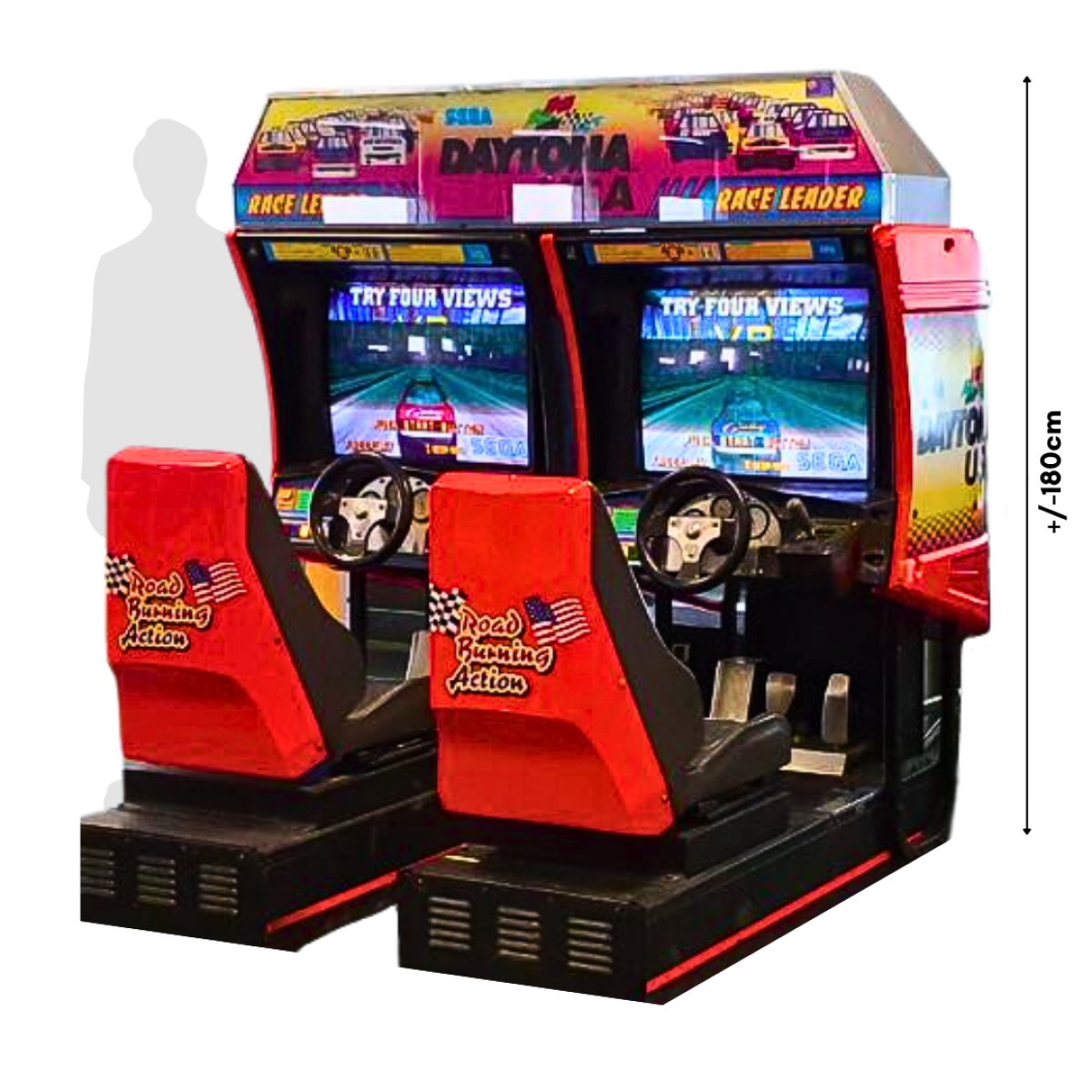 Daytona Racing, 2 Player Linked Arcade Game Rental